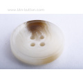 Imitation horn resin buttons for coats